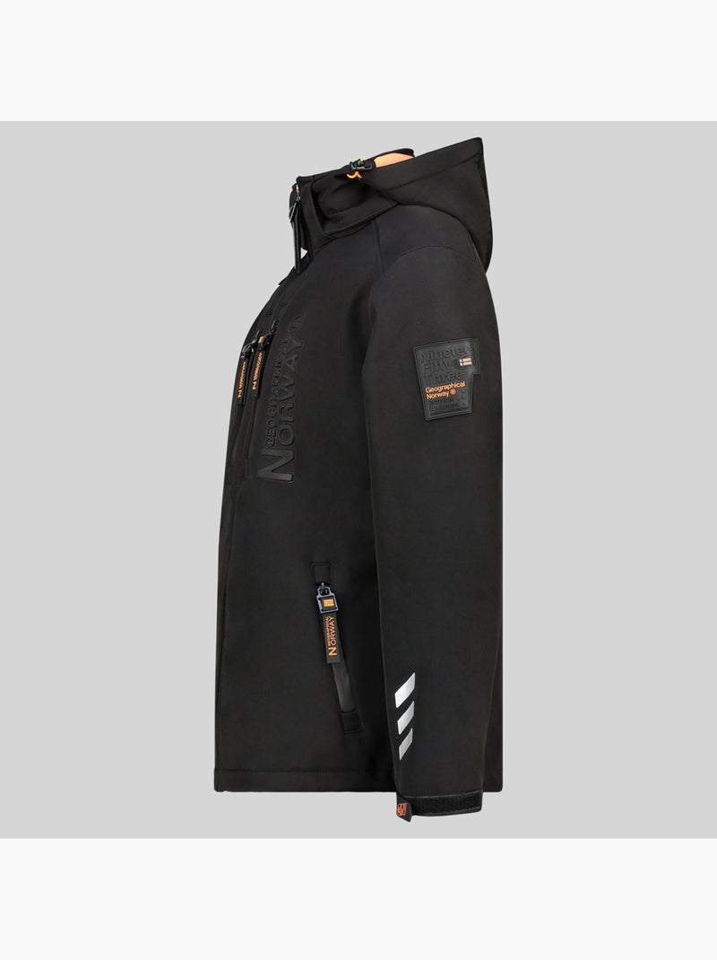 Casaco softshell com capuz richywood – geographical norway Preto - Kiabi