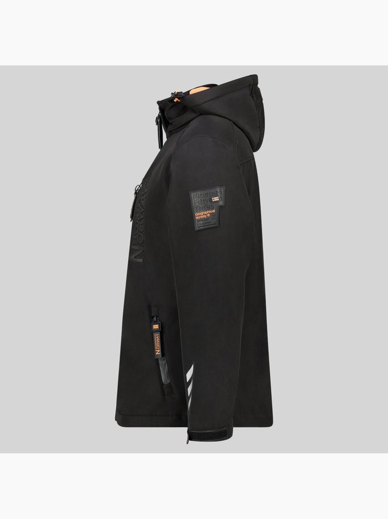Casaco softshell com capuz richywood – geographical norway Preto - Kiabi