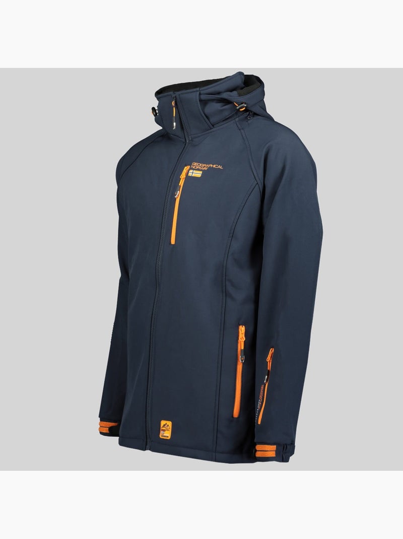 Casaco softshell com capuz ritchone – geographical norway Azul-marinho - Kiabi