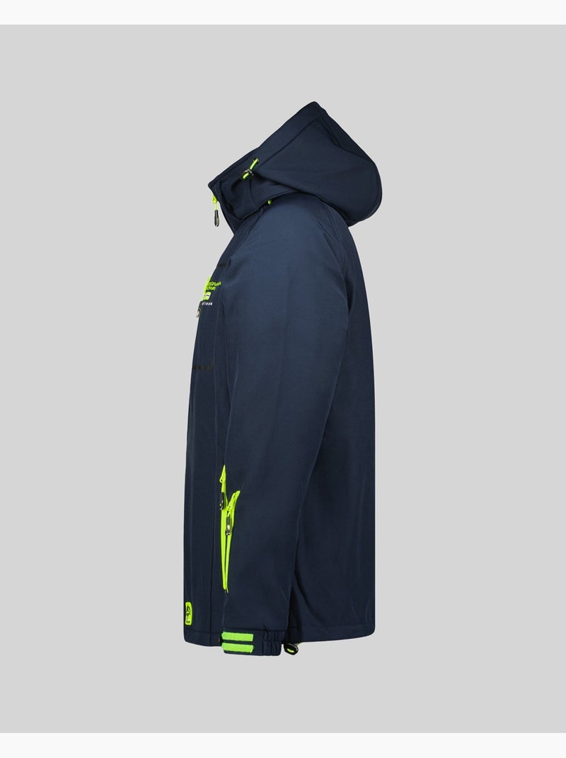 Casaco softshell com capuz riziere – geographical norway Azul-marinho - Kiabi
