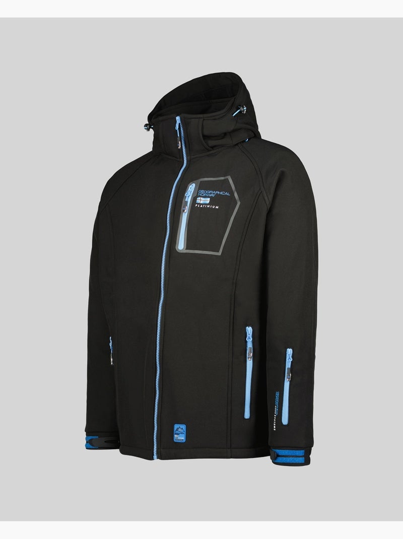 Casaco softshell com capuz riziere – geographical norway Preto - Kiabi