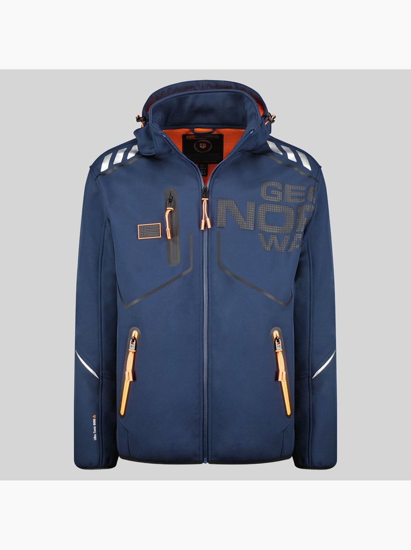 Casaco softshell com capuz robin – geographical norway Azul-marinho - Kiabi