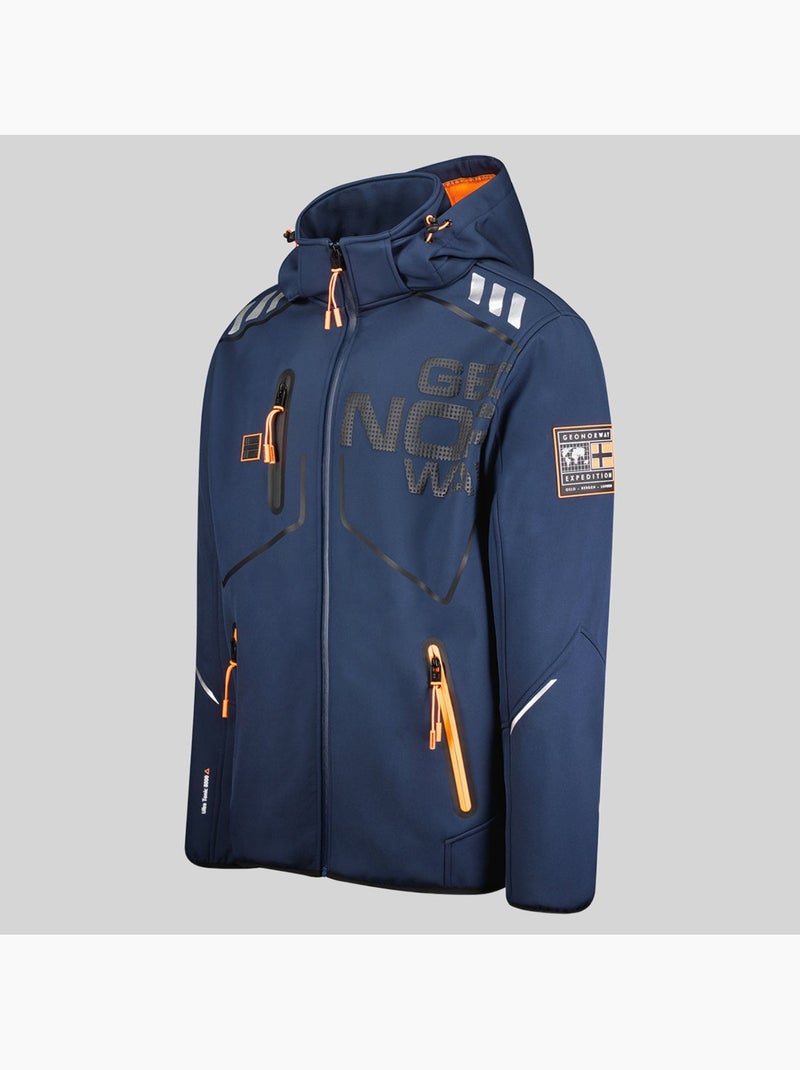 Casaco softshell com capuz robin – geographical norway Azul-marinho - Kiabi