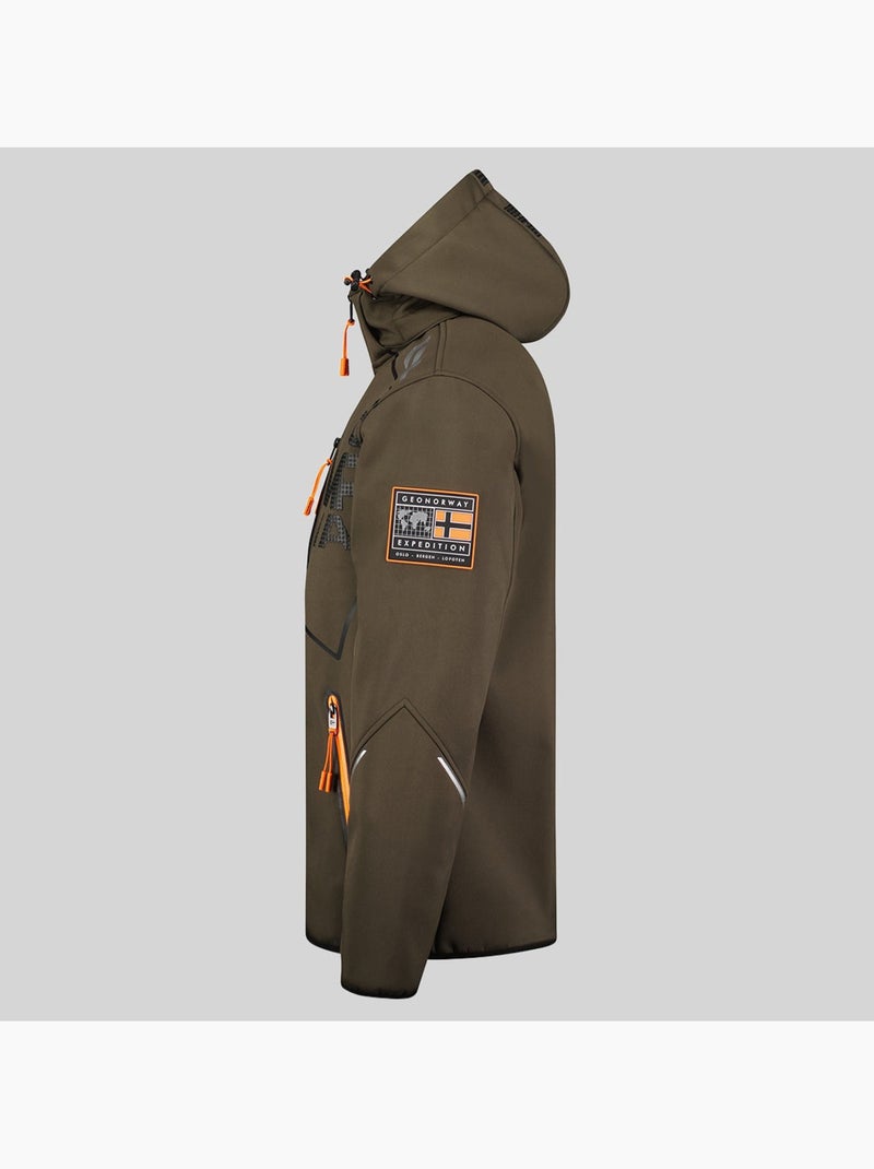 Casaco softshell com capuz robin – geographical norway Cáqui - Kiabi
