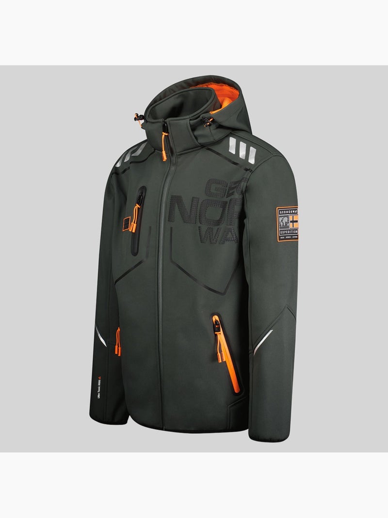 Casaco softshell com capuz robin – geographical norway Cinza escuro - Kiabi