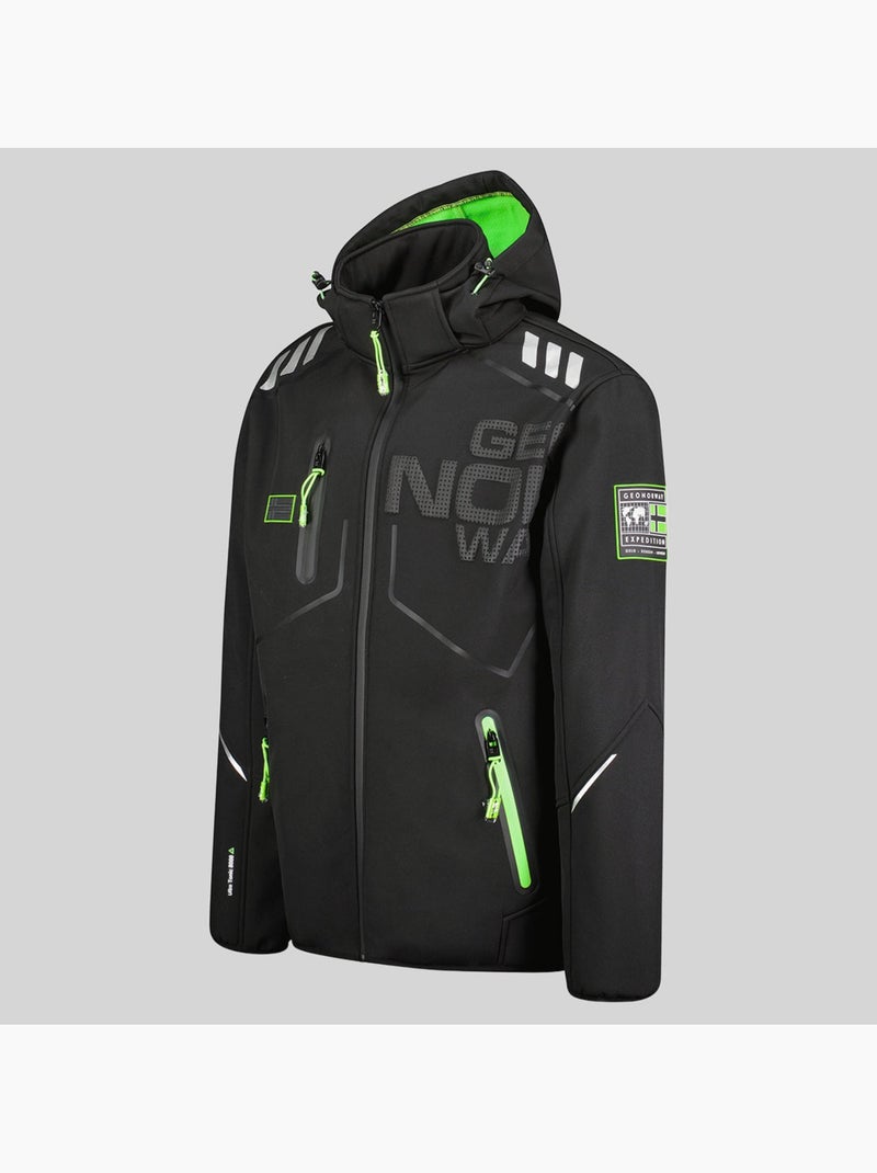 Casaco softshell com capuz robin – geographical norway Preto - Kiabi