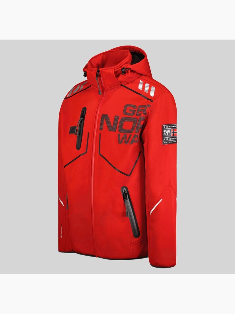 Casaco softshell com capuz robin – geographical norway Vermelho - Kiabi