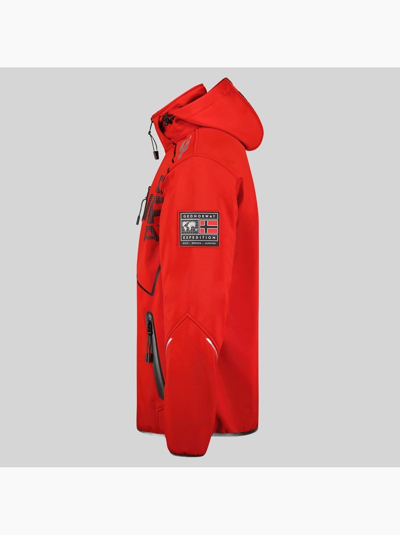 Casaco softshell com capuz robin – geographical norway Vermelho - Kiabi