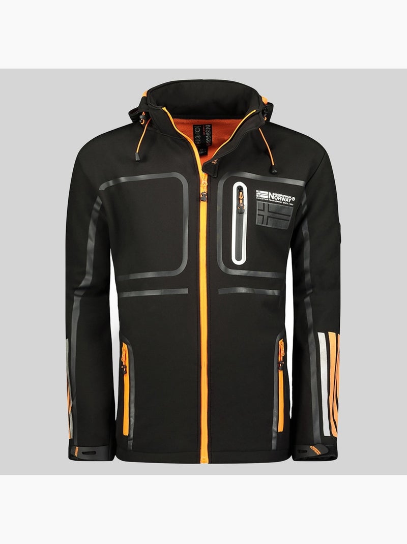 Casaco softshell com capuz romano – geographical norway Preto - Kiabi