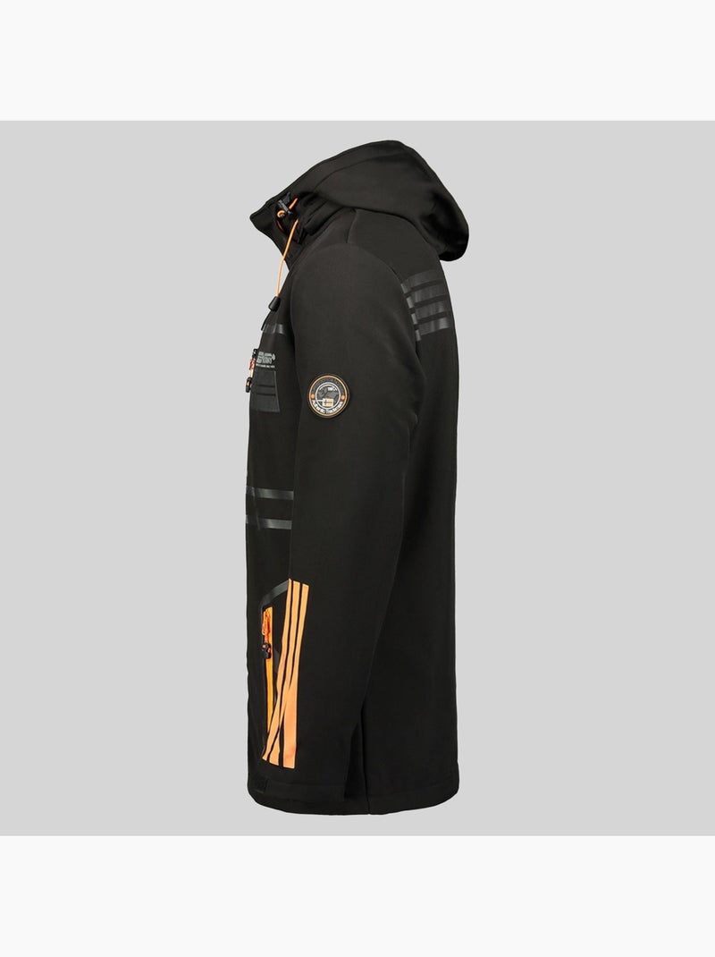Casaco softshell com capuz romano – geographical norway Preto - Kiabi