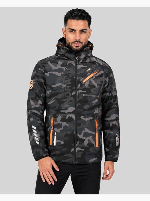 Casaco softshell com capuz royaute camo – geographical norway - Kiabi Casaco softshell com capuz royaute camo – geographical norway - Kiabi