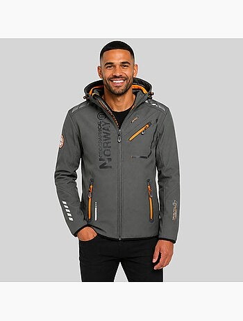 Casaco softshell com capuz royaute dark – geographical norway