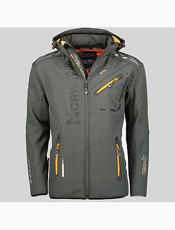 Casaco softshell com capuz royaute dark – geographical norway