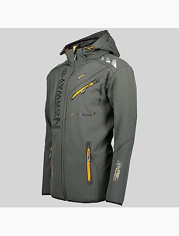 Casaco softshell com capuz royaute dark – geographical norway
