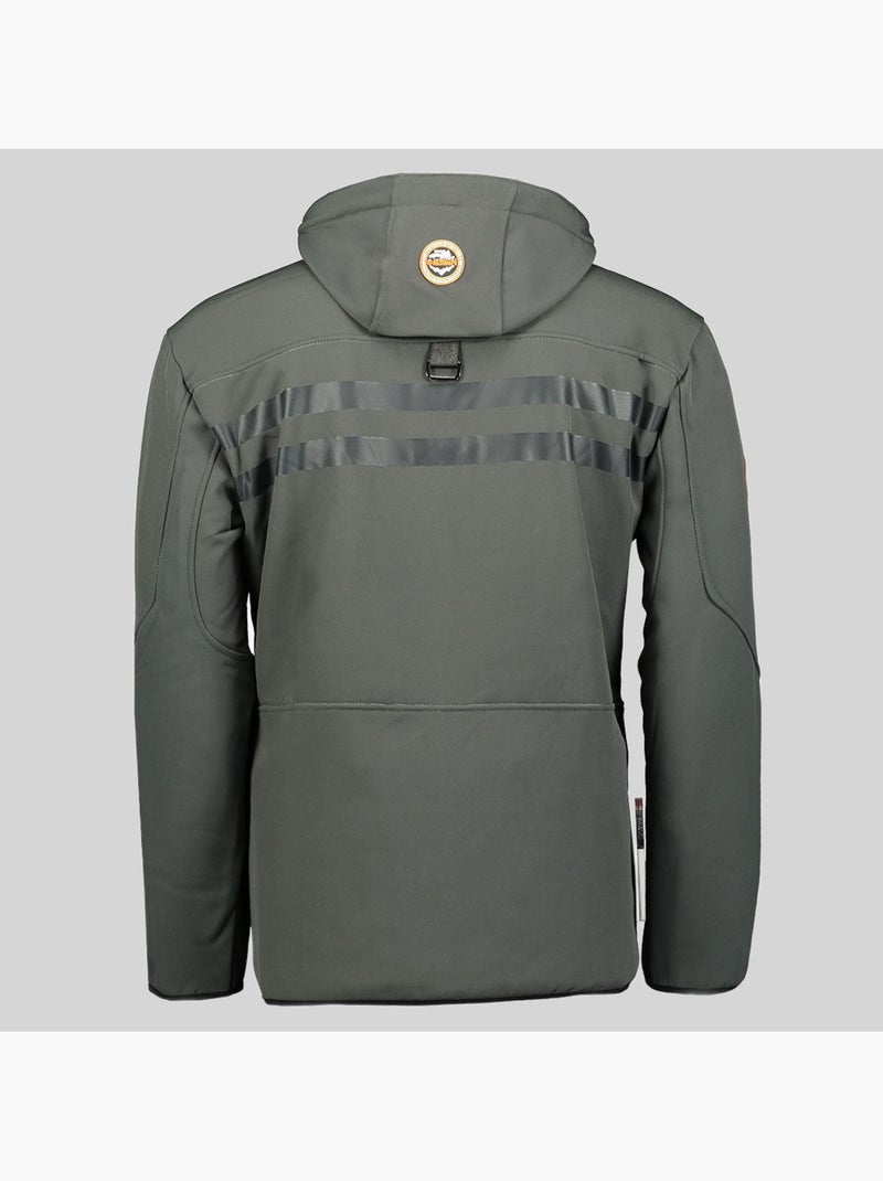 Casaco softshell com capuz royaute dark – geographical norway Cinza-laranja - Kiabi