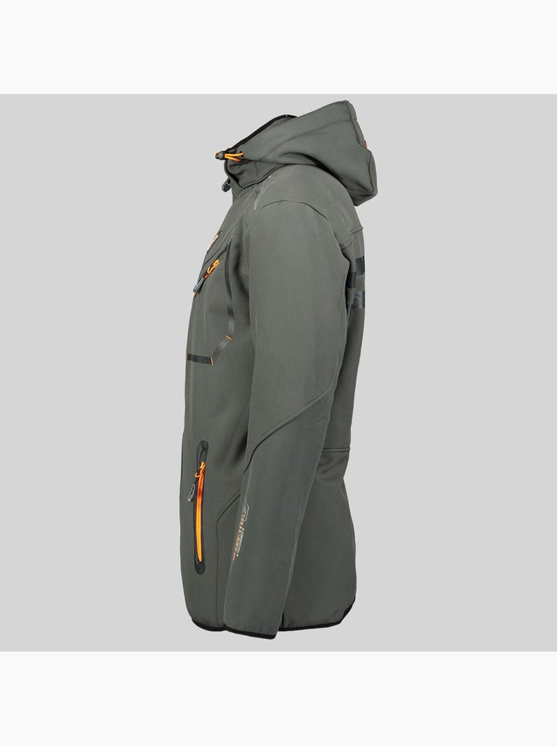 Casaco softshell com capuz royaute dark – geographical norway Cinza-laranja - Kiabi