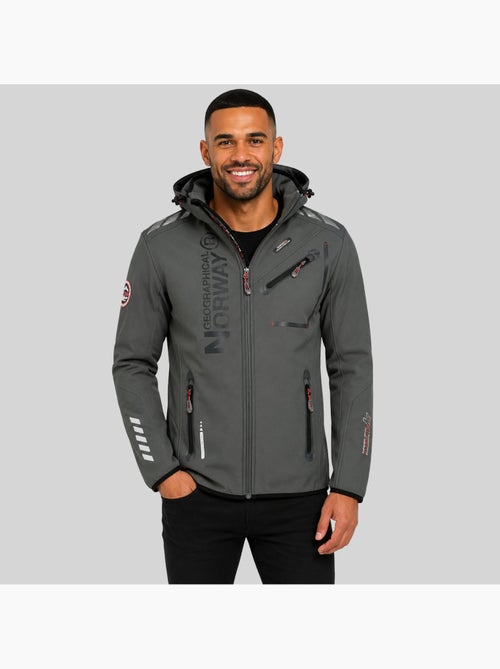 Casaco softshell com capuz royaute dark – geographical norway - Kiabi Casaco softshell com capuz royaute dark – geographical norway - Kiabi