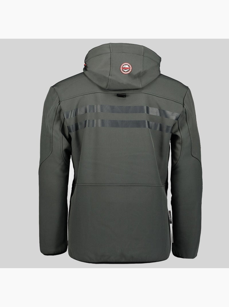 Casaco softshell com capuz royaute dark – geographical norway Cinza-preto - Kiabi
