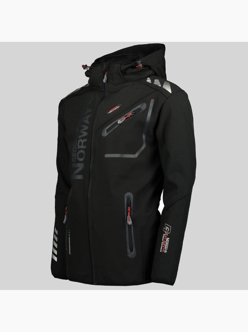 Casaco softshell com capuz royaute dark – geographical norway Preto - Kiabi
