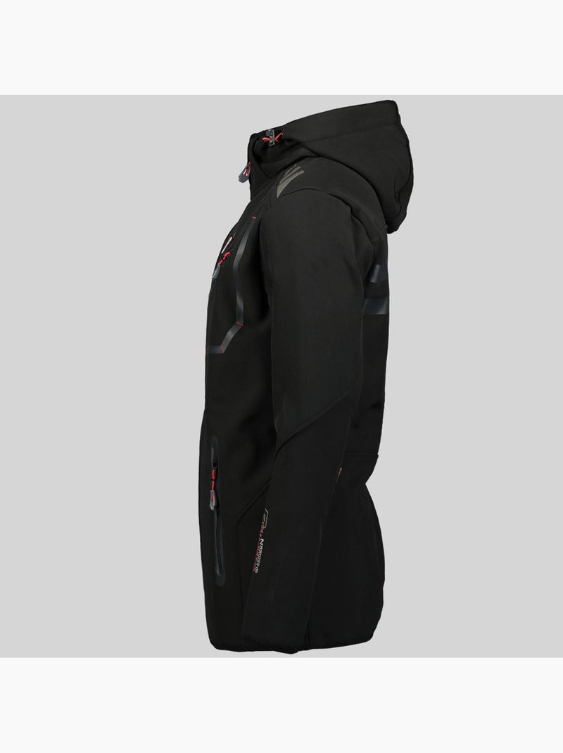 Casaco softshell com capuz royaute dark – geographical norway Preto - Kiabi