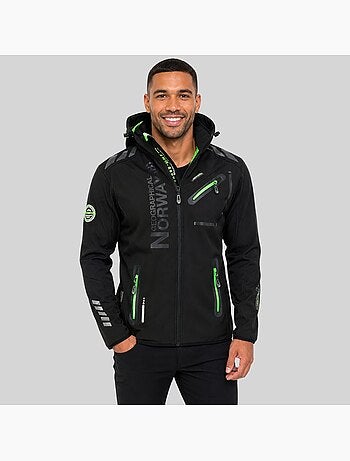 Casaco softshell com capuz royaute dark – geographical norway