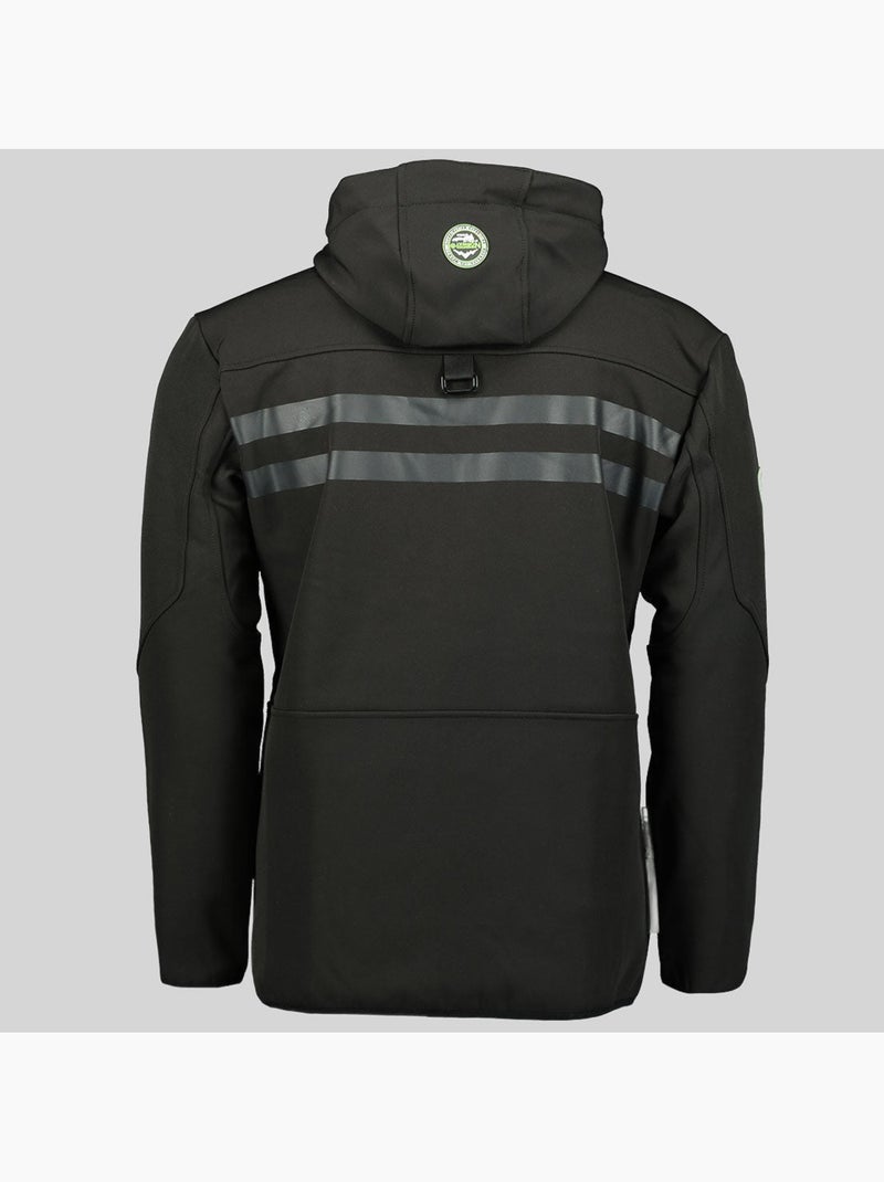 Casaco softshell com capuz royaute dark – geographical norway Preto Verde - Kiabi