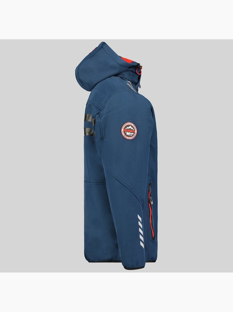 Casaco softshell com capuz royaute – geographical norway Azul-marinho/Vermelho - Kiabi