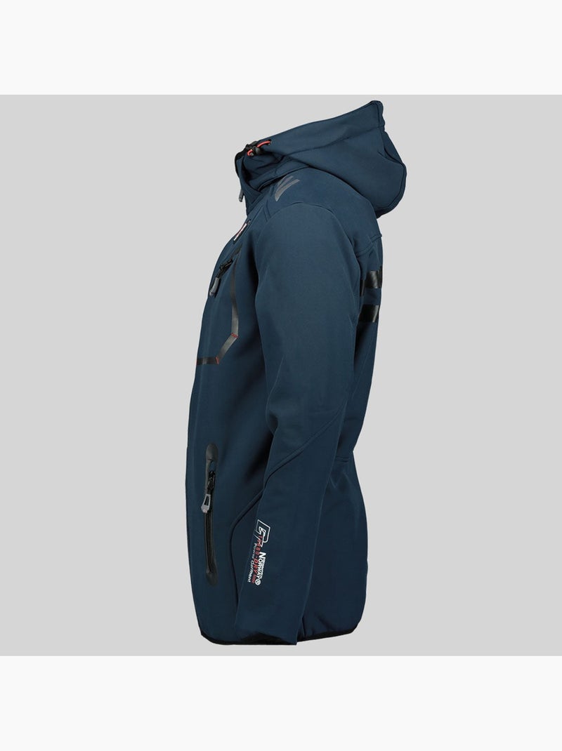 Casaco softshell com capuz royaute – geographical norway Azul-Preto Azul - Kiabi