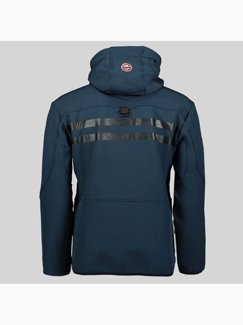 Casaco softshell com capuz royaute – geographical norway Azul-Preto - Kiabi
