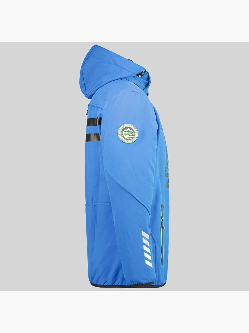 Casaco softshell com capuz royaute – geographical norway Azul Verde - Kiabi