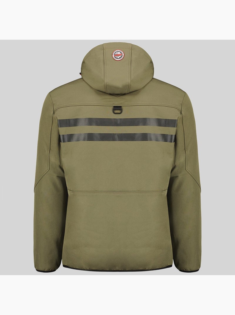 Casaco softshell com capuz royaute – geographical norway Preto Cáqui - Kiabi