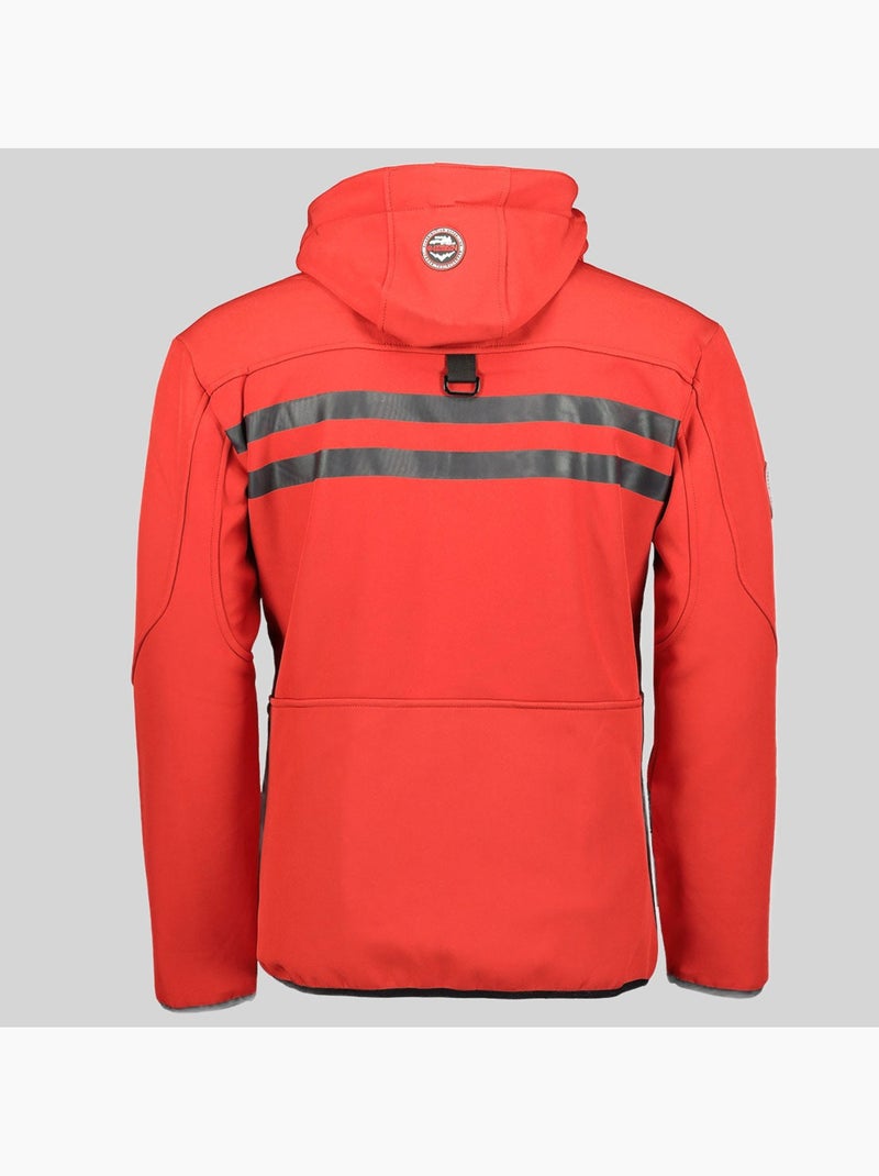 Casaco softshell com capuz royaute – geographical norway Preto Vermelho - Kiabi