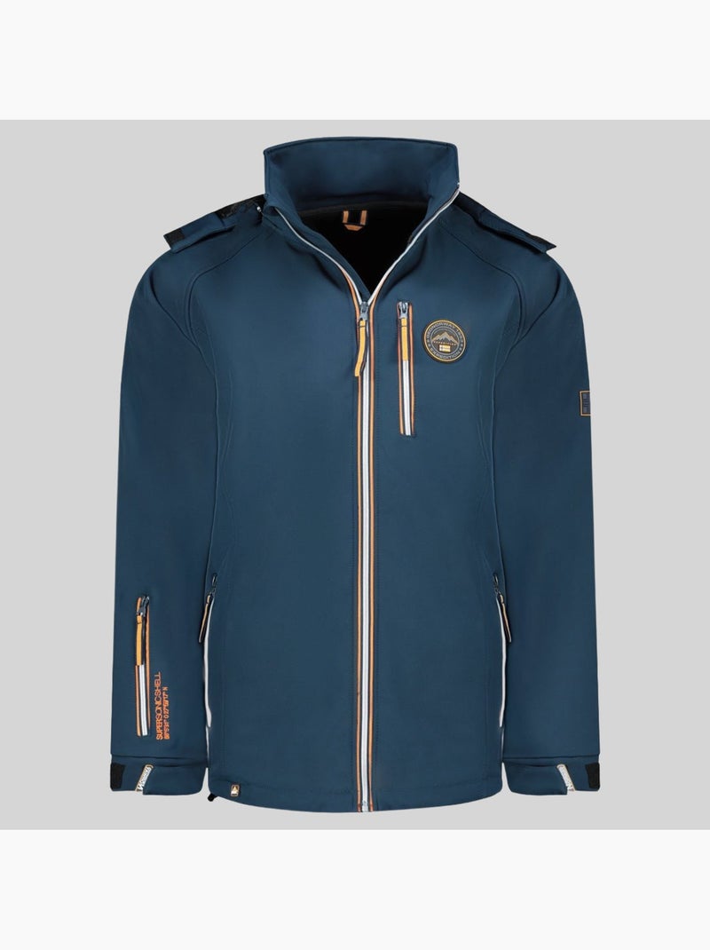 Casaco softshell com capuz tabim – geographical norway Azul-marinho - Kiabi