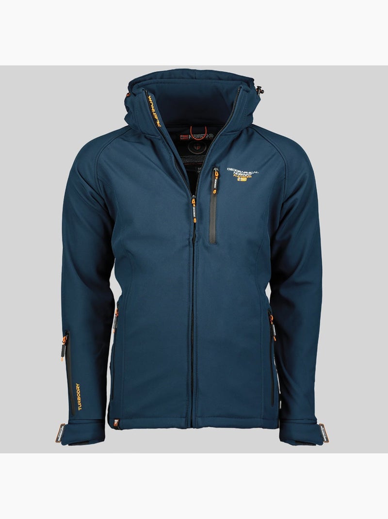 Casaco softshell com capuz taboo – geographical norway Azul-marinho - Kiabi