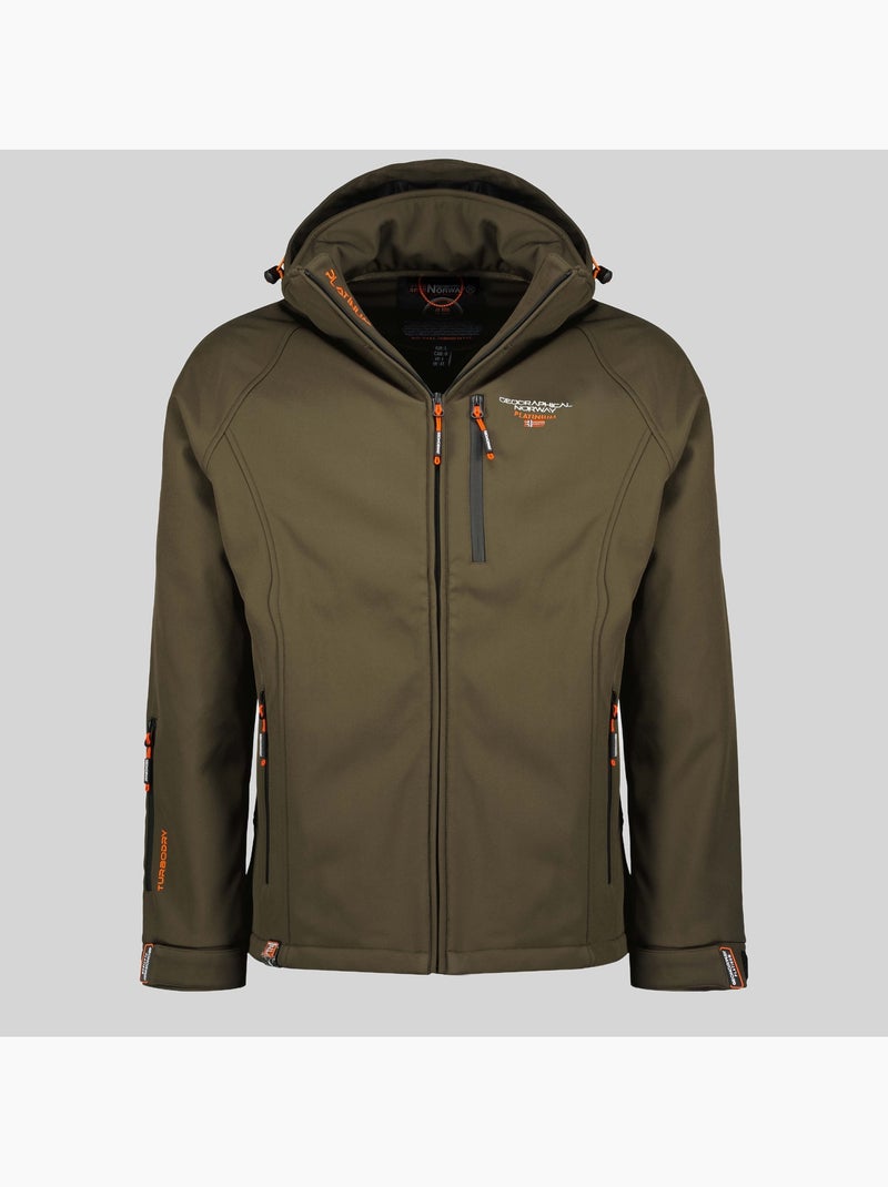 Casaco softshell com capuz taboo – geographical norway Cáqui - Kiabi