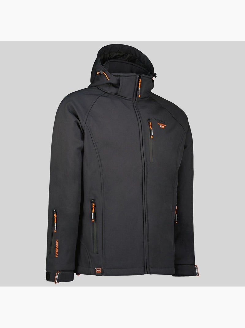 Casaco softshell com capuz taboo – geographical norway Cinza escuro - Kiabi