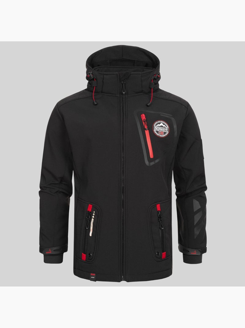 Casaco softshell com capuz tacebook – geographical norway Azul-marinho - Kiabi