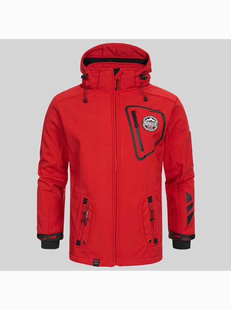 Casaco softshell com capuz tacebook – geographical norway Azul-marinho - Kiabi