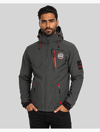 Casaco softshell com capuz tacebook – geographical norway