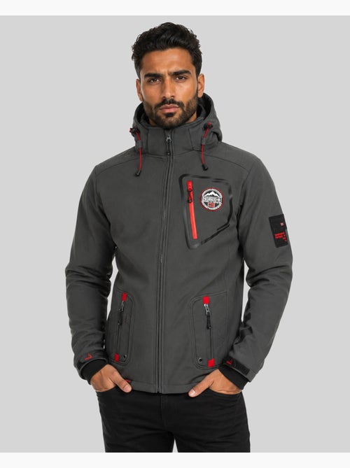 Casaco softshell com capuz tacebook – geographical norway - Kiabi