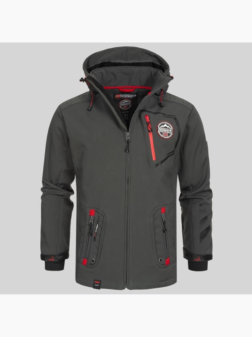 Casaco softshell com capuz tacebook – geographical norway - Kiabi