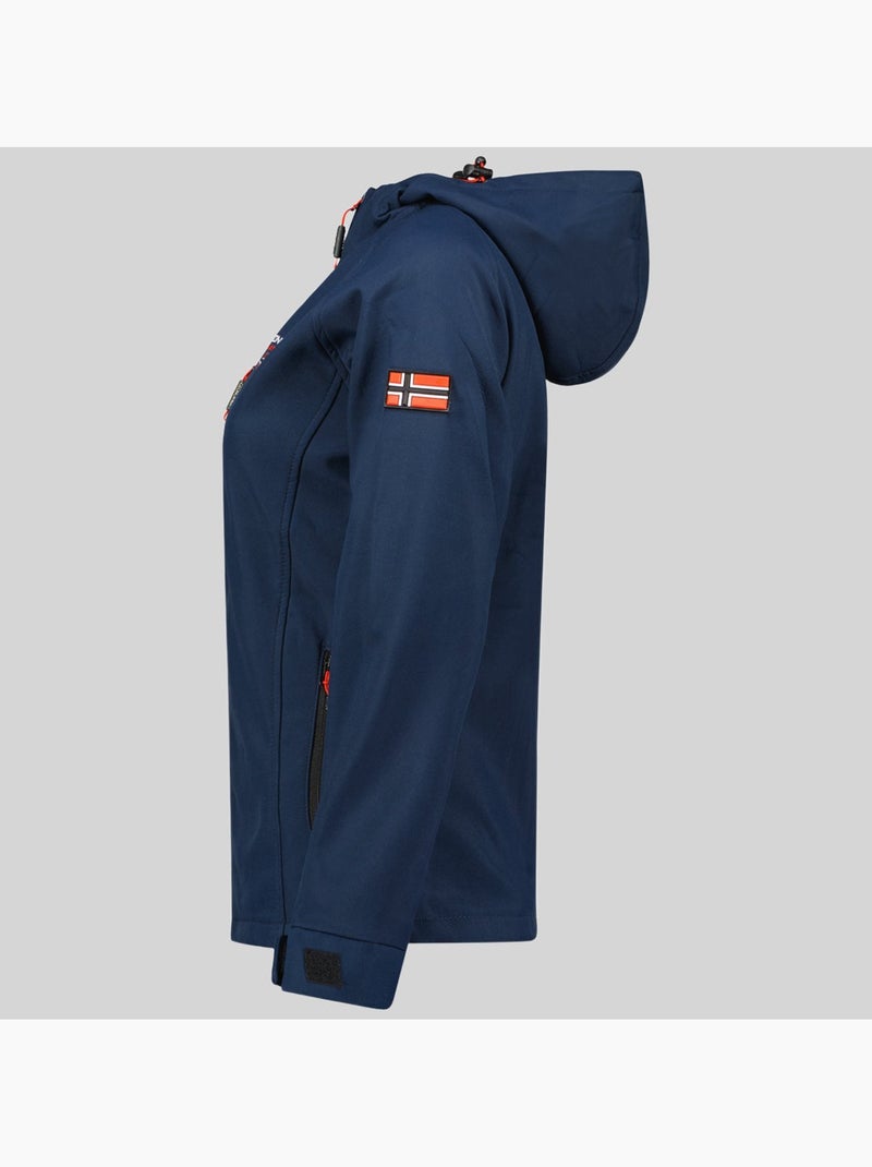 Casaco softshell com capuz tacer – geographical norway Azul-marinho - Kiabi