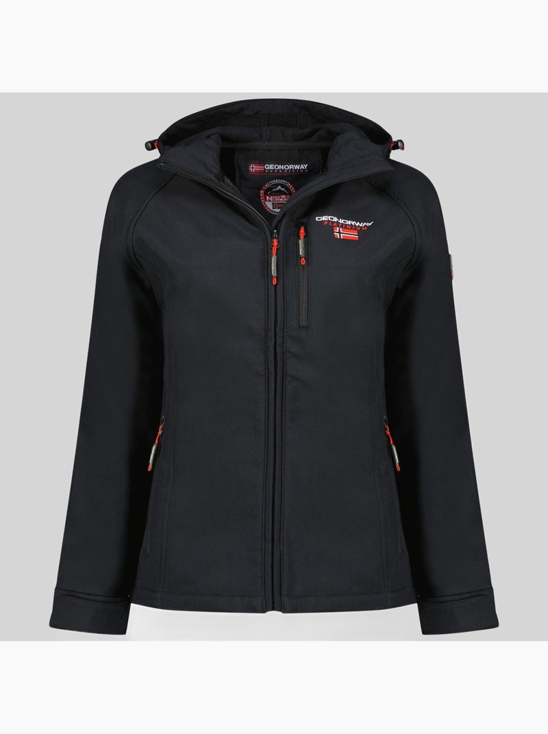 Casaco softshell com capuz tacer – geographical norway Preto - Kiabi