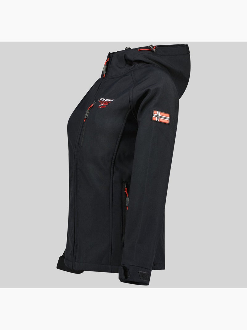 Casaco softshell com capuz tacer – geographical norway Preto - Kiabi
