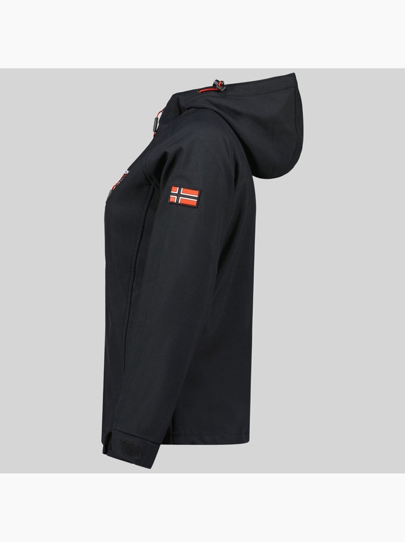 Casaco softshell com capuz tacer – geographical norway Preto - Kiabi