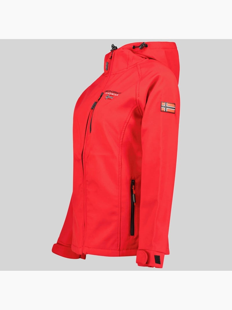 Casaco softshell com capuz tacer – geographical norway Vermelho - Kiabi