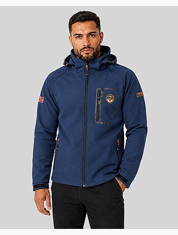 Casaco softshell com capuz takable – geographical norway