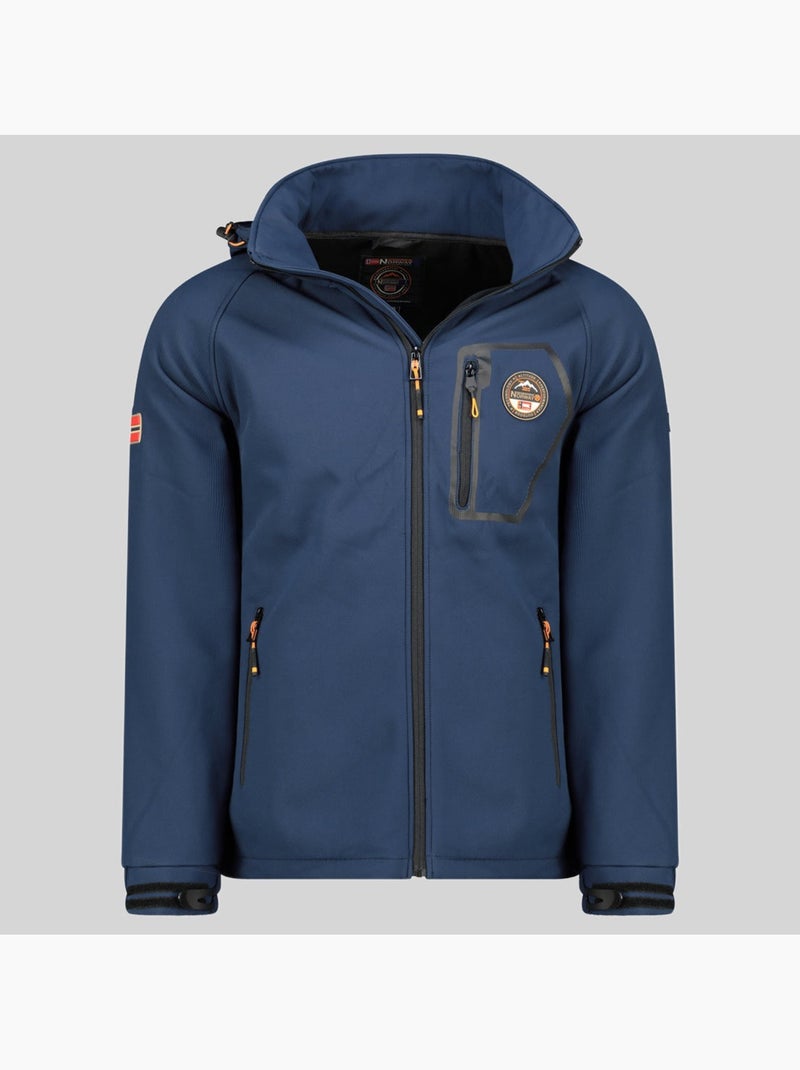 Casaco softshell com capuz takable – geographical norway Azul-marinho - Kiabi