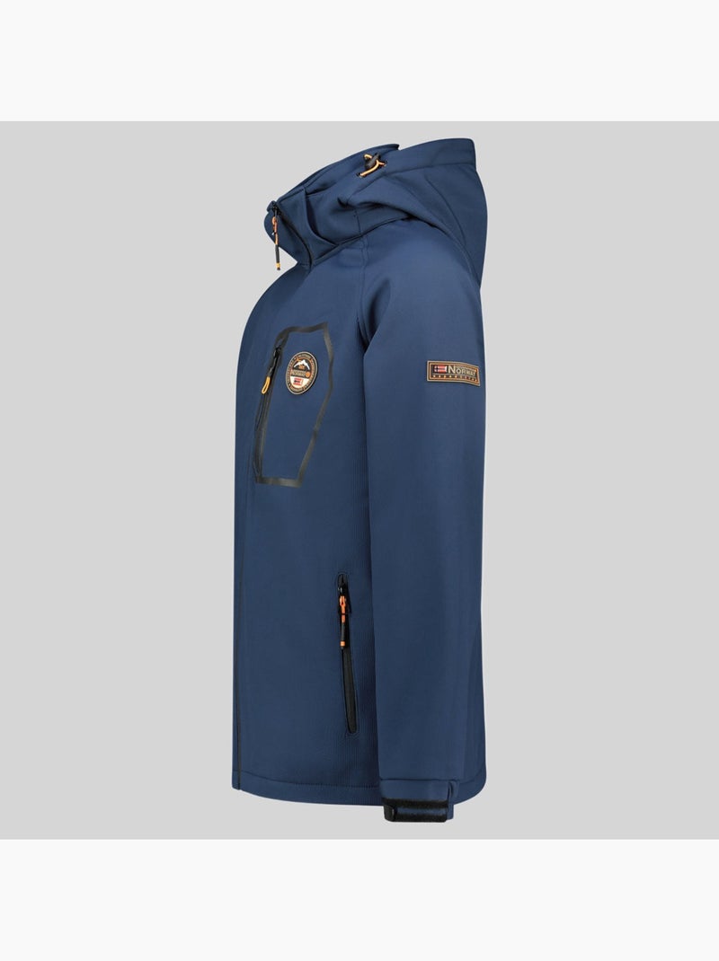 Casaco softshell com capuz takable – geographical norway Azul-marinho - Kiabi
