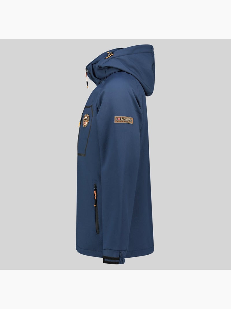 Casaco softshell com capuz takable – geographical norway Azul-marinho - Kiabi